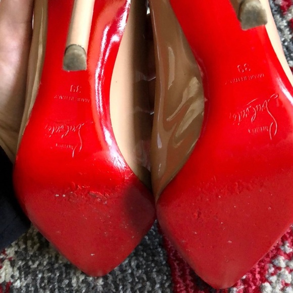 Louboutin Pigalle Nude Patent, EU size 39 - Picture 9 of 16